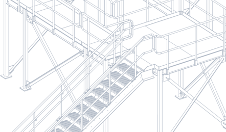Miscellaneous metals stair