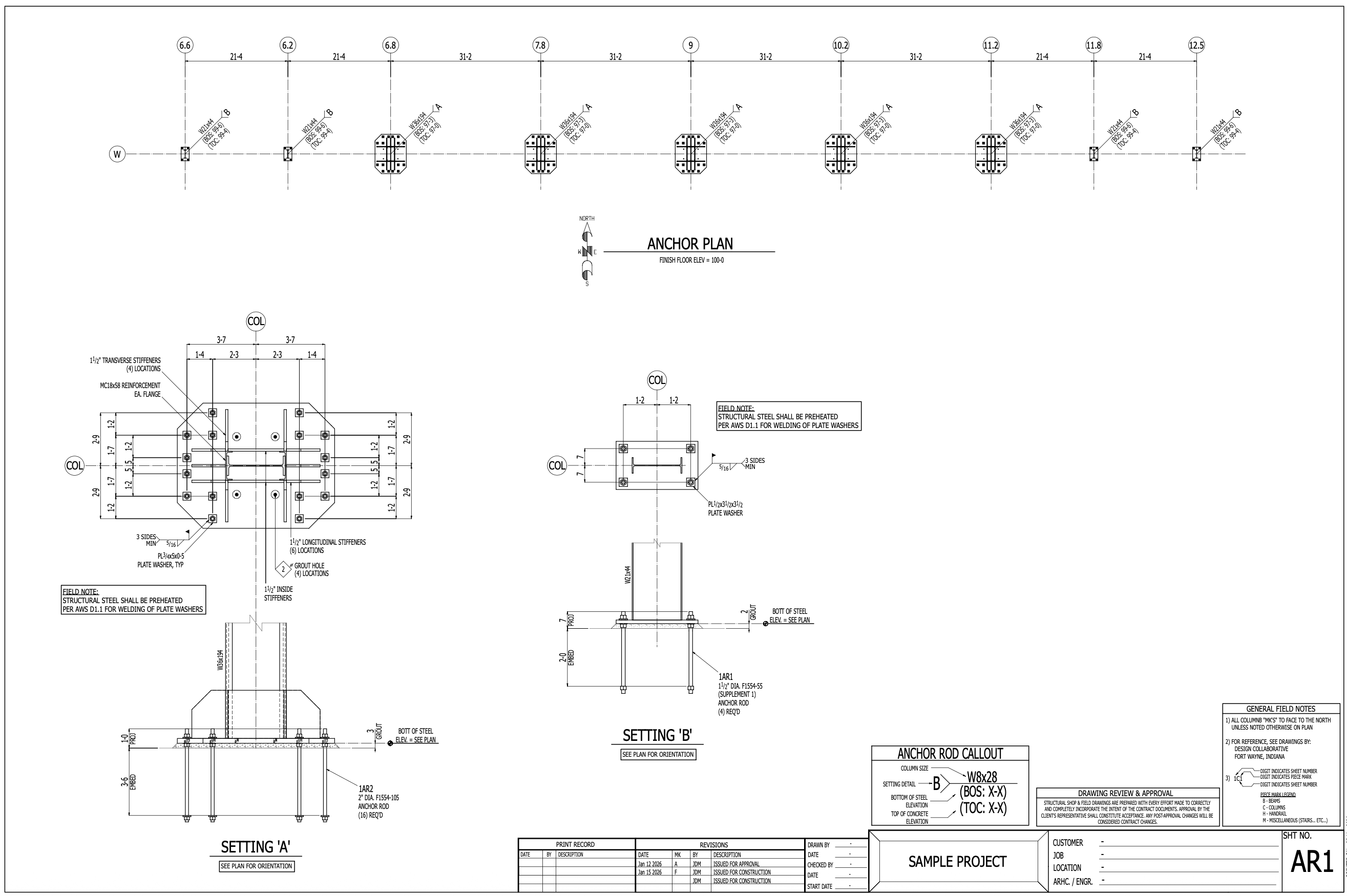 Monitor Canopy Structure framing plan